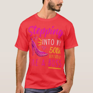 Frauen treten in meinen 50. Geburtstag ein wie ein T-Shirt