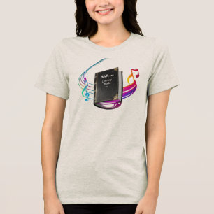Frauen Tri-Blend T-Shirt – Künstlerisches Buchlieb Shirt