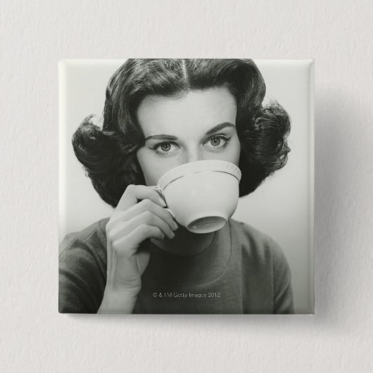 Frauen-Trinken Button (Vorderseite)