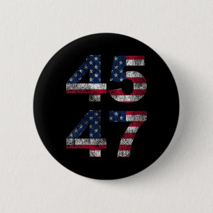 Frauen Trump 45 47 2024 Präsident Vintage Abgenutz Button