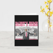 Frauen Trump Daddys Zuhause White House 2024 Karte (Gelbe Blume)