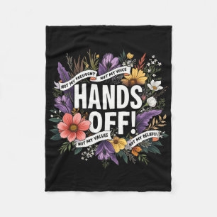 Frauen Trump Floral widerstehen nicht meinem Präsi Fleecedecke