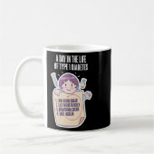 Frauen Typ 1 Monat Funny Diabe Kaffeetasse (Links)