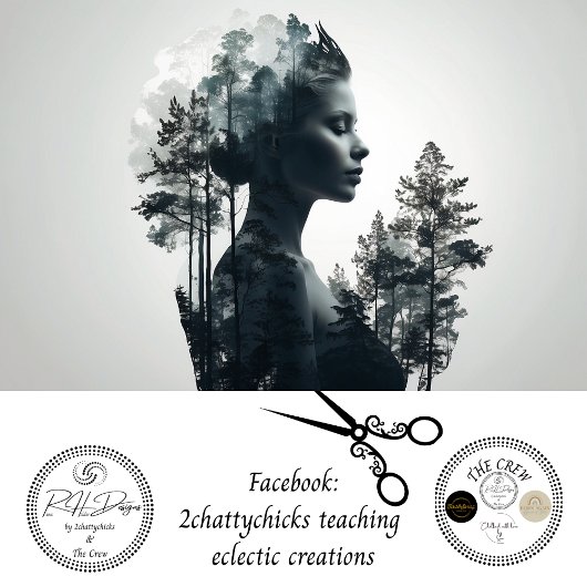 Frauen über exponierte Waldschädigung Seidenpapier