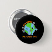 Frauen - Umweltschutz und Klimawandel Button (Vorne & Hinten)