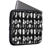 FRAUEN UND BLUME(B&W) LAPTOPSCHUTZHÜLLE (Vorne Rechts)