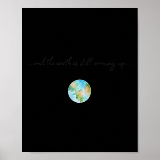 Frauen und es ist die Erwärmung der globalen Erwär Poster (Vorne)