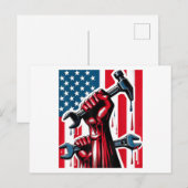 Frauen und Jugend am glücklichen Arbeitstag Postkarte (Vorne/Hinten)