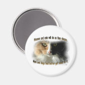 Frauen und Katzen... Magnet (Vorderseite/Rückseite)