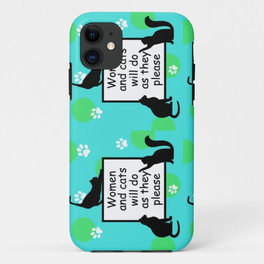 Frauen und Katzen tun, was sie tun möchten Case-Mate iPhone Hülle (Rückseite)