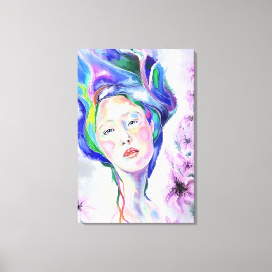 Frauen und Lilies Canvas Print - Malerei Leinwanddruck (Vorderseite)