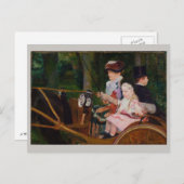 Frauen und Mädchen, die Mary Cassatt fahren Postkarte (Vorne/Hinten)