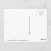 Frauen und Mädchen, die Mary Cassatt fahren Postkarte (Rückseite)