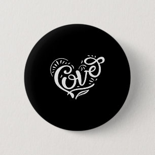 Frauen und Mädchen Valentinstag Süßes Herzförmiges Button