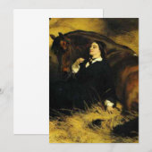 Frauen und Pferd Ankündigung (Vorne/Hinten)