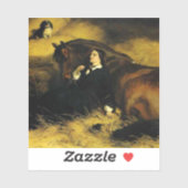 Frauen und Pferd Aufkleber (Blatt)