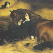 Frauen und Pferd Aufkleber (Vorderseite)