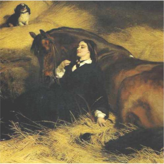 Frauen und Pferd Aufkleber (Vorderseite)