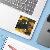 Frauen und Pferd Aufkleber (Laptop mit iPhone)