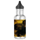 Frauen und Pferd Edelstahlflasche (Links)