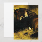 Frauen und Pferd Einladung (Vorne/Hinten)