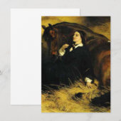 Frauen und Pferd Einladung (Vorne/Hinten)