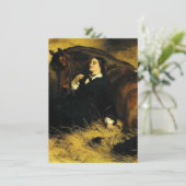 Frauen und Pferd Einladung (Stehend Vorderseite)
