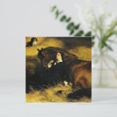 Frauen und Pferd Einladung (Stehend Vorderseite)