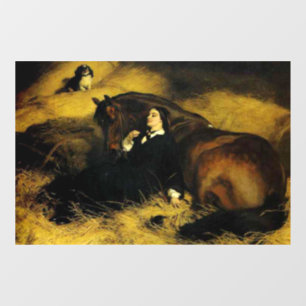 Frauen und Pferd Fensteraufkleber