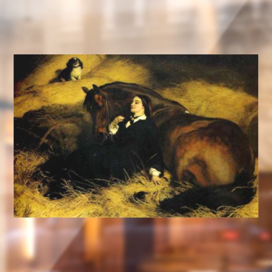 Frauen und Pferd Fensteraufkleber (Blatt 2)