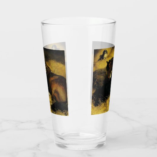 Frauen und Pferd Glas (Rechts)