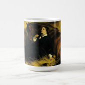 Frauen und Pferd Kaffeetasse (Mittel)
