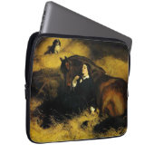 Frauen und Pferd Laptopschutzhülle (Vorne Rechts)