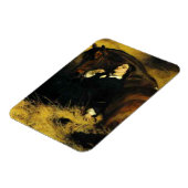 Frauen und Pferd Magnet (Linke Seite)