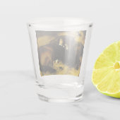 Frauen und Pferd Schnapsglas (Rückseite)