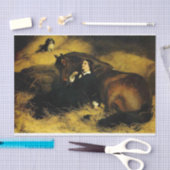 Frauen und Pferd Seidenpapier (Handwerk)