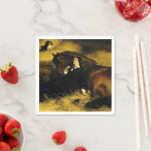 Frauen und Pferd Serviette (Beispiel)