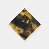 Frauen und Pferd Serviette (Ecke)