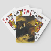 Frauen und Pferd Spielkarten (Rückseite)