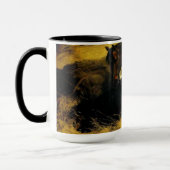 Frauen und Pferd Tasse (Links)