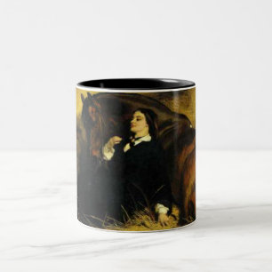 Frauen und Pferd Zweifarbige Tasse