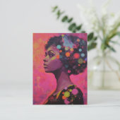 Frauen und Polka Dots Postkarte (Stehend Vorderseite)