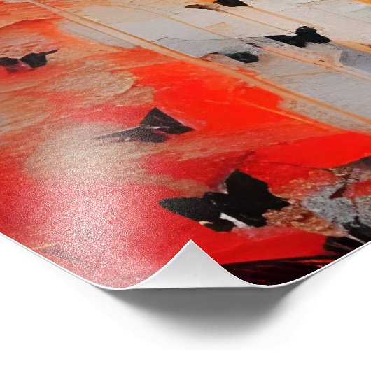 Frauen und Schmetterlinge, unbesonnene Malerei Fotodruck (Ecke)