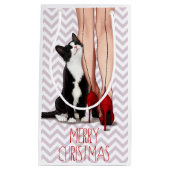 Frauen-und Smokings-Katze Kleine Geschenktüte (Vorderseite)