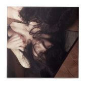 Frauen und Spiegel Fliese (Vorderseite)