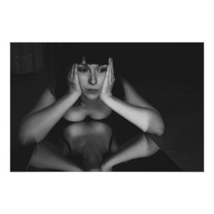 Frauen und Spiegel Fotodruck