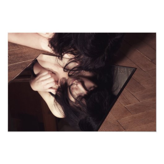 Frauen und Spiegel Fotodruck (Vorne)