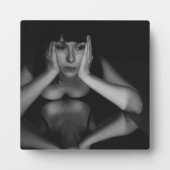 Frauen und Spiegel Fotoplatte (Vorderseite)