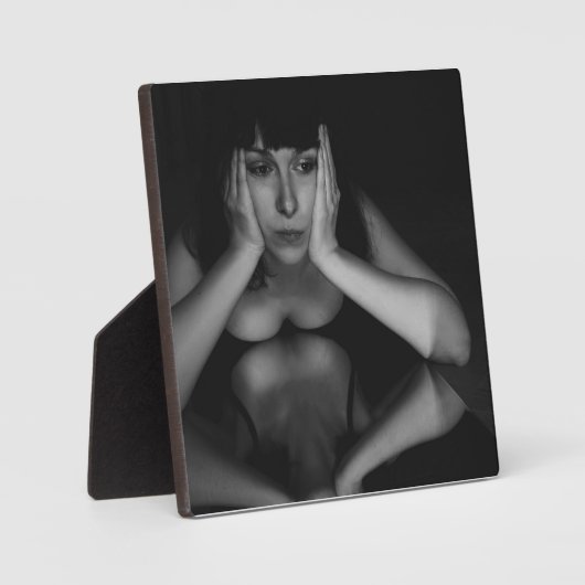 Frauen und Spiegel Fotoplatte (Vorderseite)