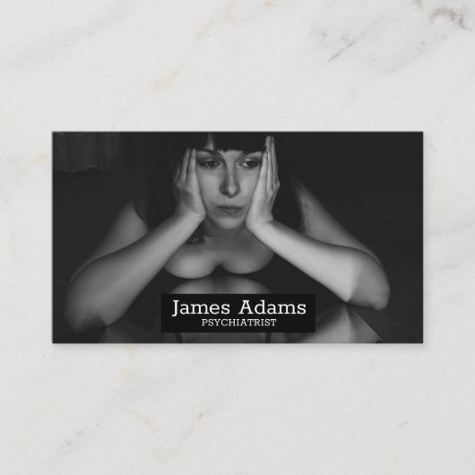 Frauen und Spiegel Visitenkarte (Vorderseite)